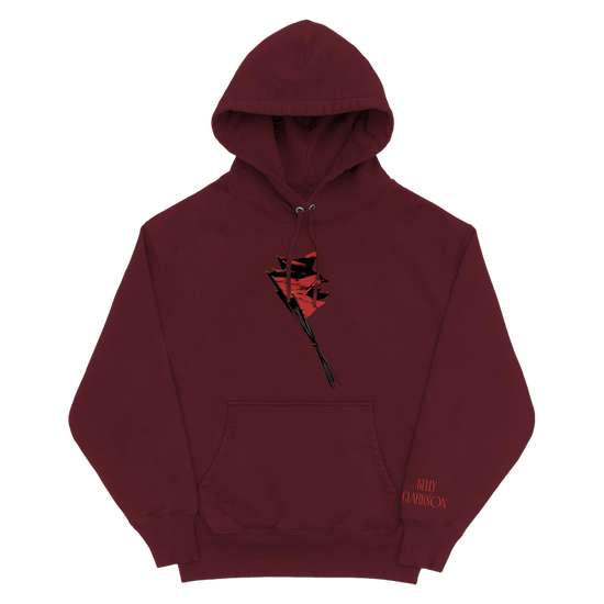 red hoodie brown