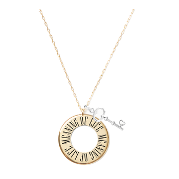 Meaning of Life Circle Necklace